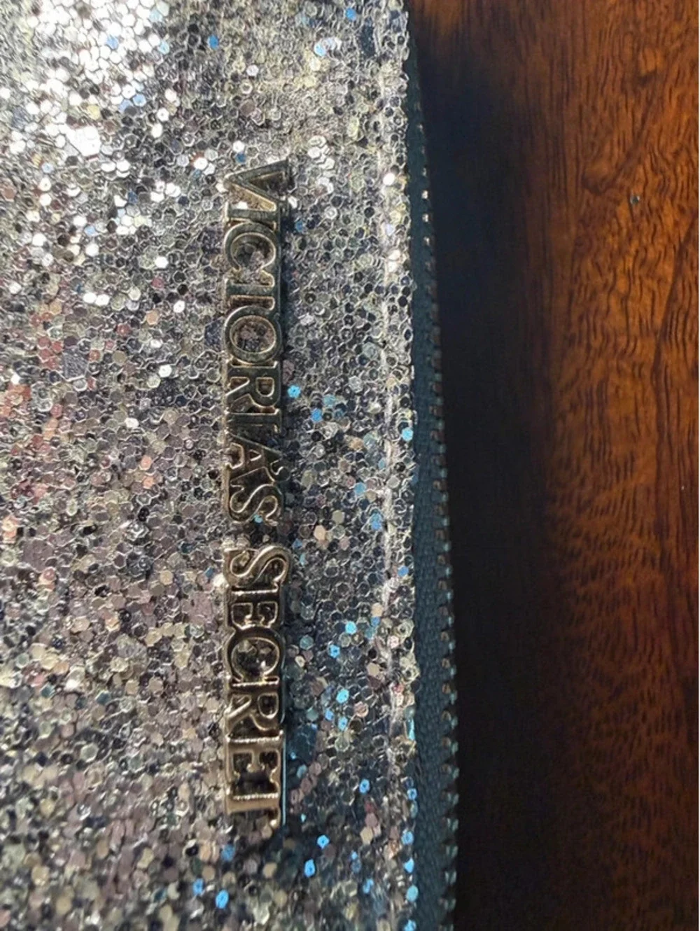 Victoria’s Secret glitter candy wrapper bag